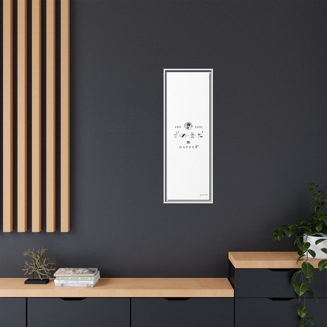 House of Dappierre #DAPPERAF Framed Matte Canvas Art