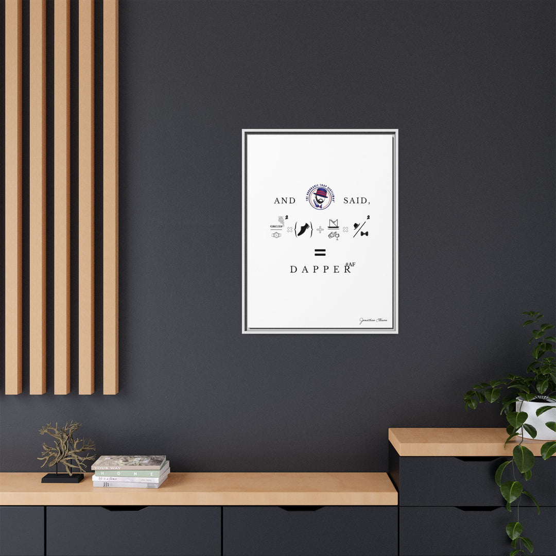 House of Dappierre #DAPPERAF Framed Matte Canvas Art