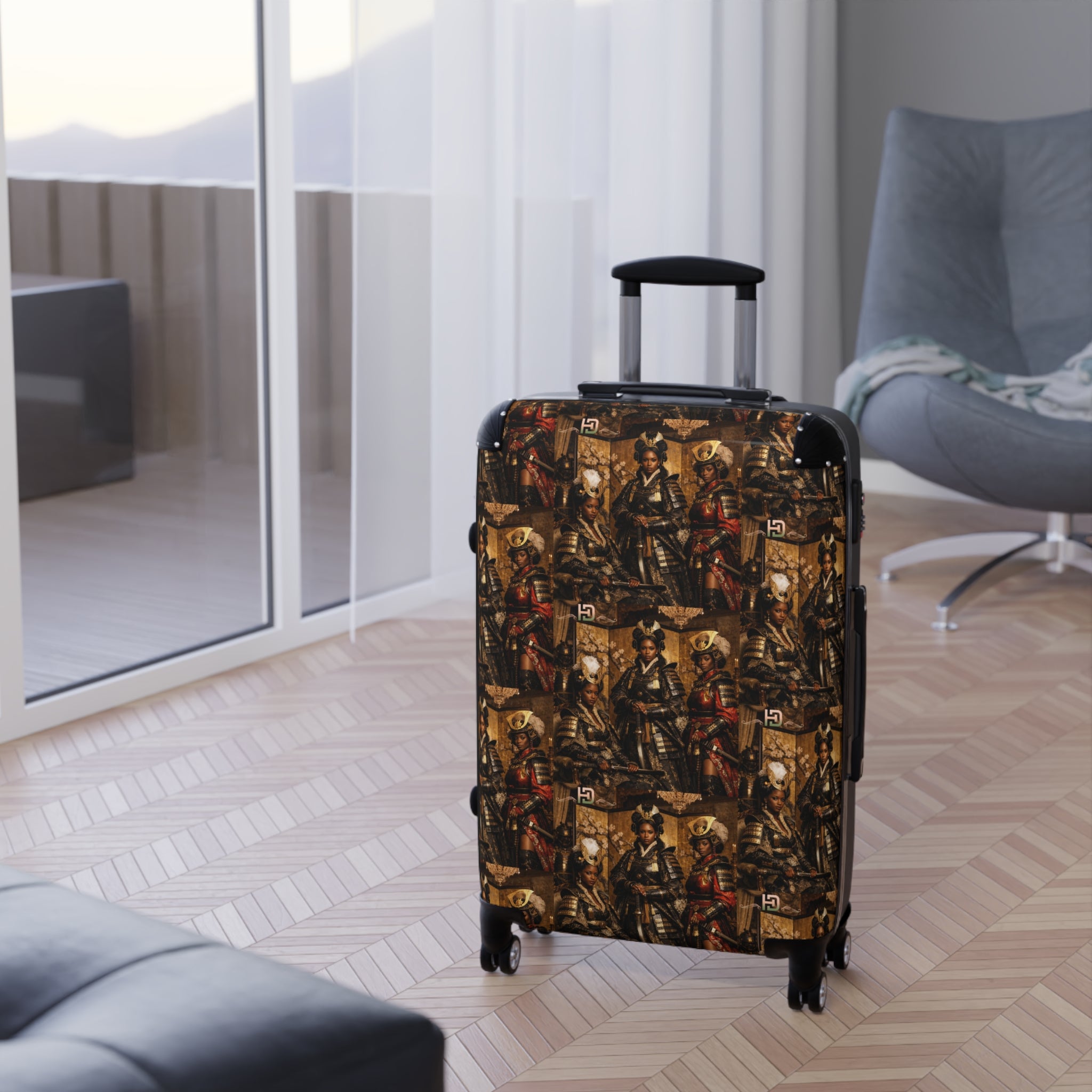 House of Dappierre EVERYDAY Collection Black Samurai Suitcase