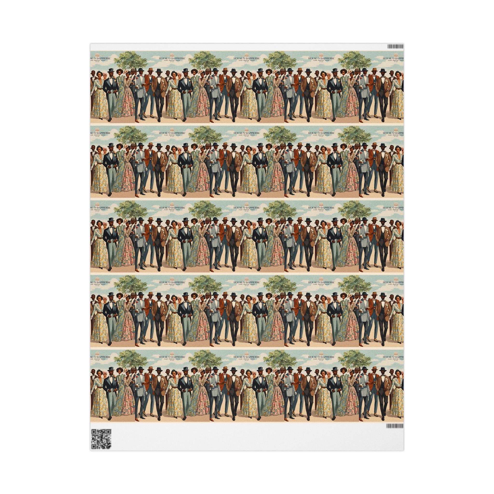 House of Dappierre EVERYDAY Retro Floral Dress Gift Wrap