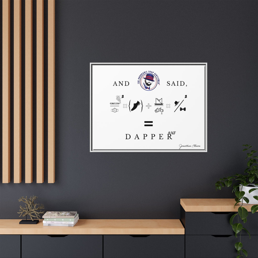 House of Dappierre #DAPPERAF Framed Matte Canvas Art