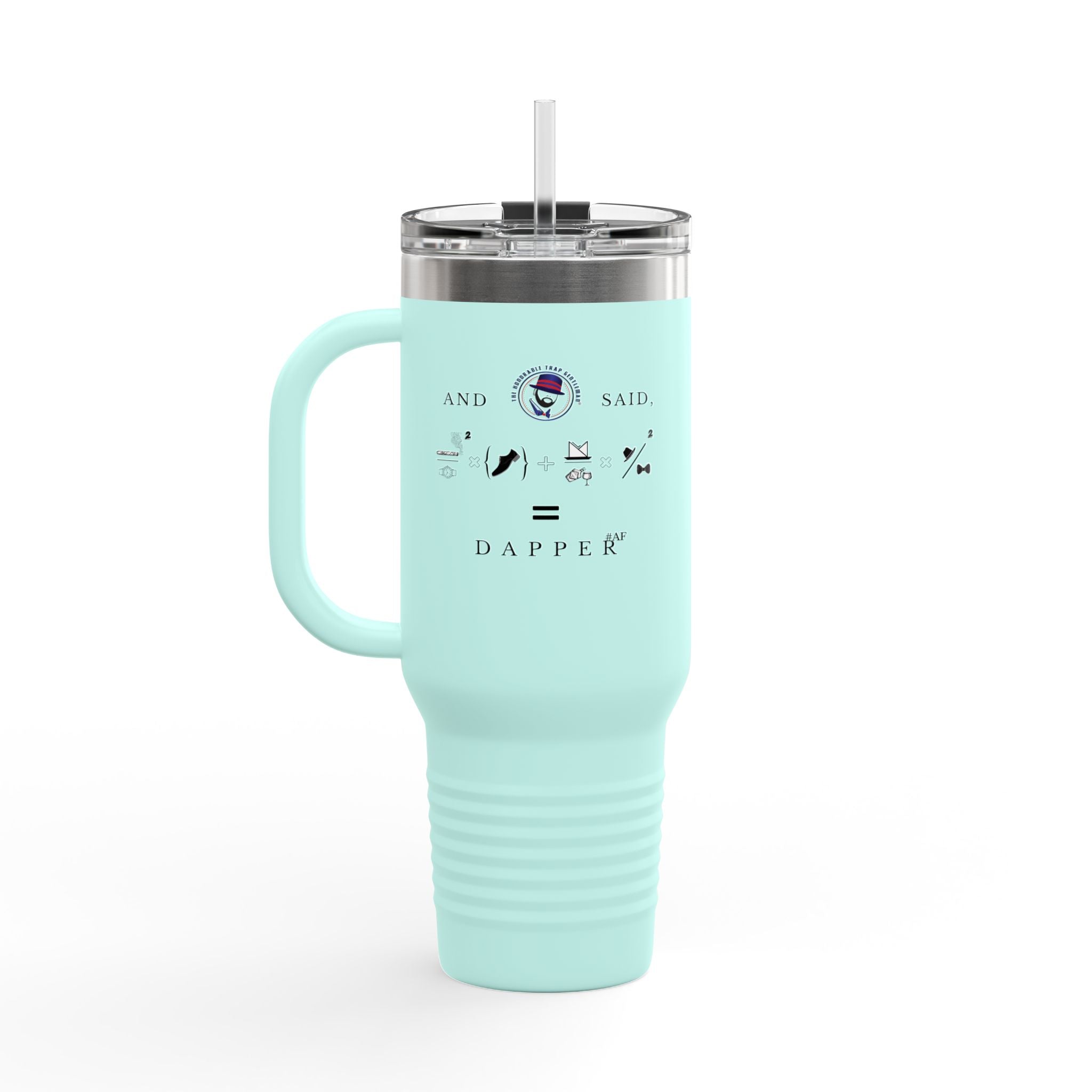 House of Dappierre Everyday Collection Insulated Travel Mug, 40oz, Perfect Gift for Coffee Lovers, Wedding Favors, Road Trips