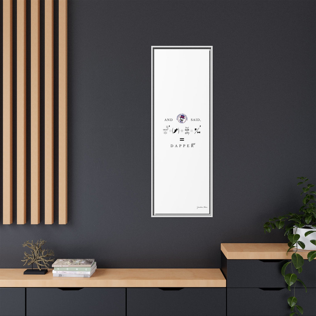 House of Dappierre #DAPPERAF Framed Matte Canvas Art