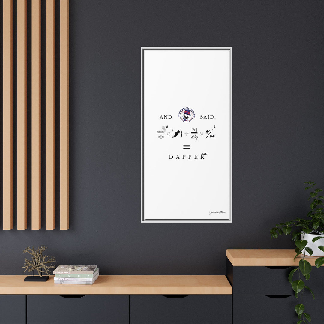 House of Dappierre #DAPPERAF Framed Matte Canvas Art
