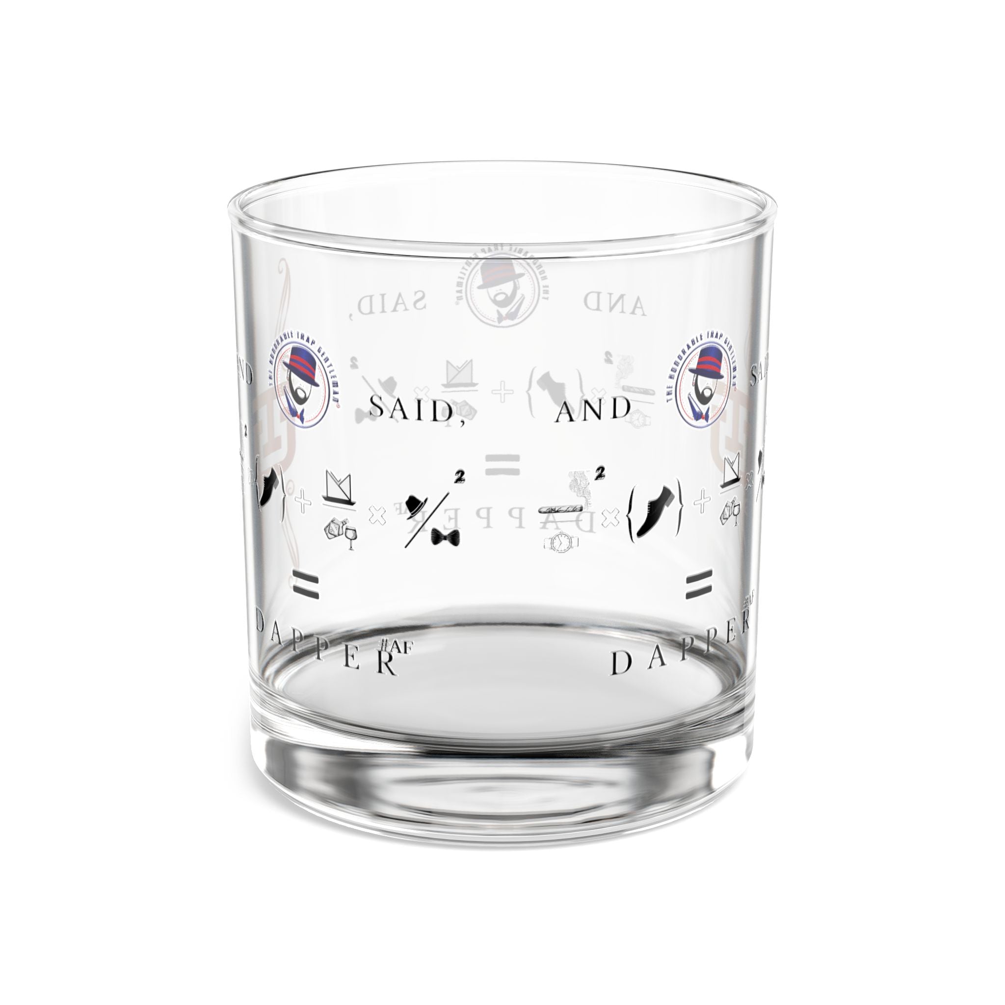 House of Dappierre EVERYDAY Collection Dapper Rocks Glass | 10oz | Perfect Gift for Whiskey Lovers