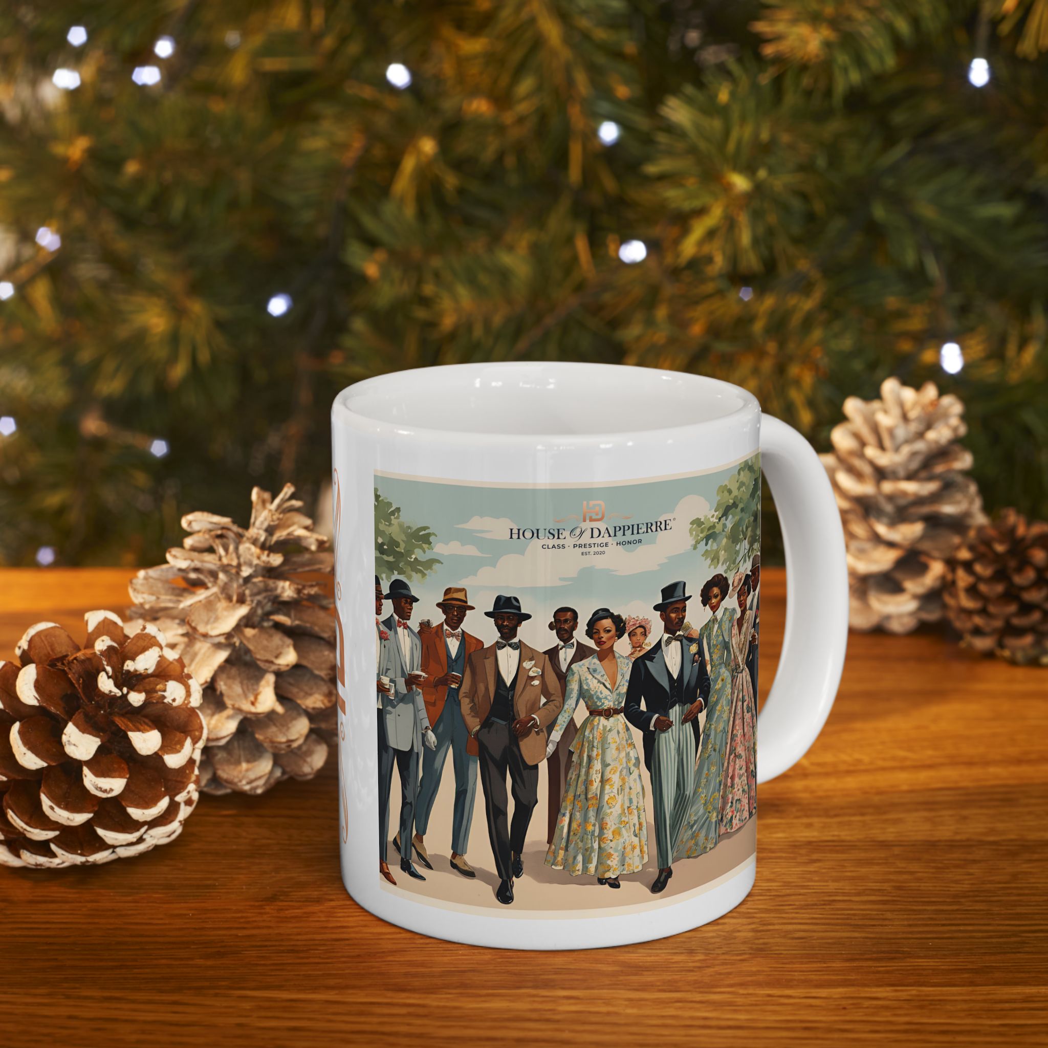 House of Dappierre EVERYDAY Collection Vintage-Inspired Ceramic Mug