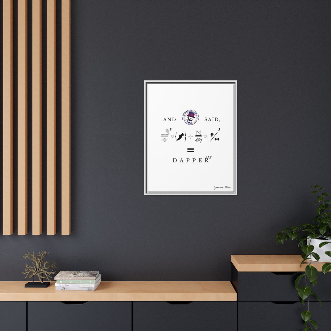 House of Dappierre #DAPPERAF Framed Matte Canvas Art