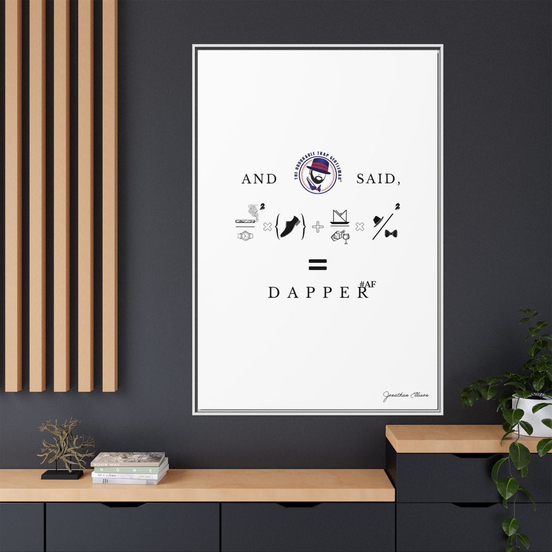 House of Dappierre #DAPPERAF Framed Matte Canvas Art