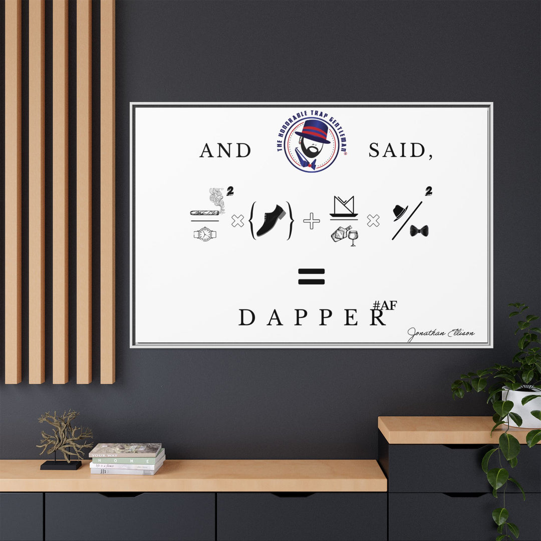House of Dappierre #DAPPERAF Framed Matte Canvas Art