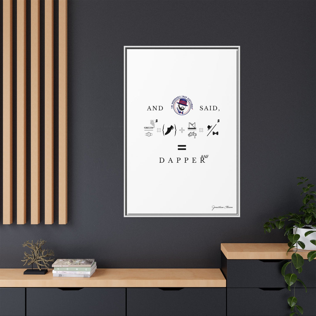 House of Dappierre #DAPPERAF Framed Matte Canvas Art