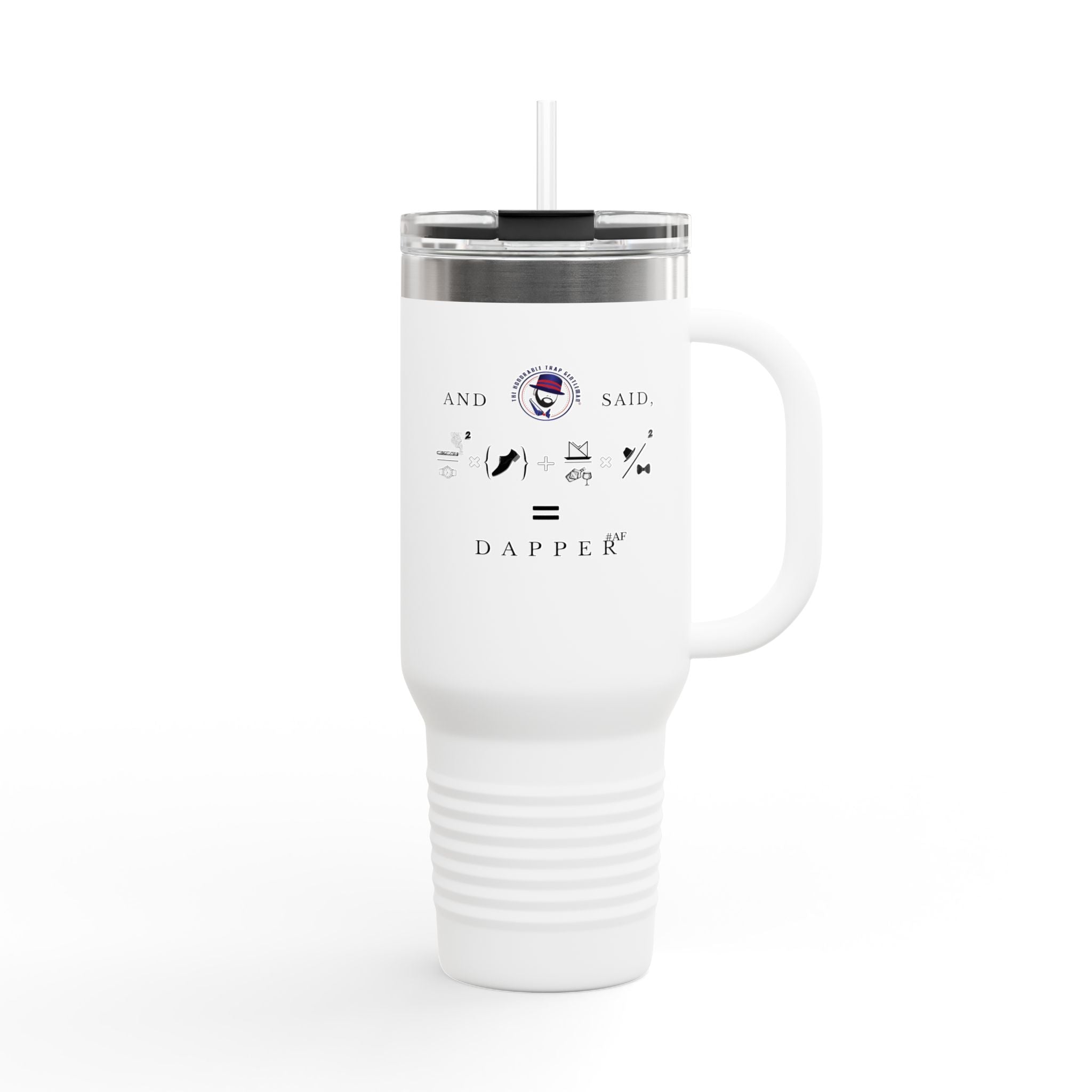 House of Dappierre Everyday Collection Insulated Travel Mug, 40oz, Perfect Gift for Coffee Lovers, Wedding Favors, Road Trips