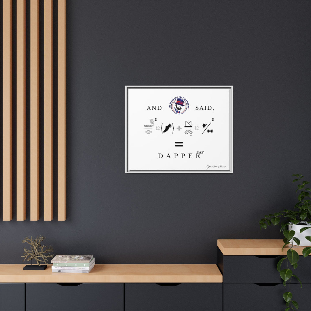 House of Dappierre #DAPPERAF Framed Matte Canvas Art