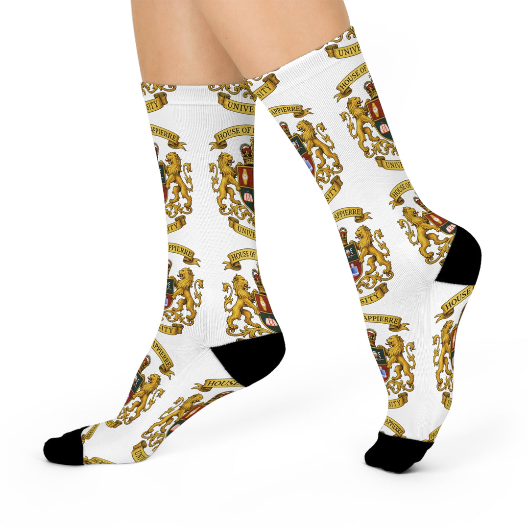 House of Dappierre University - Crested Crew Socks