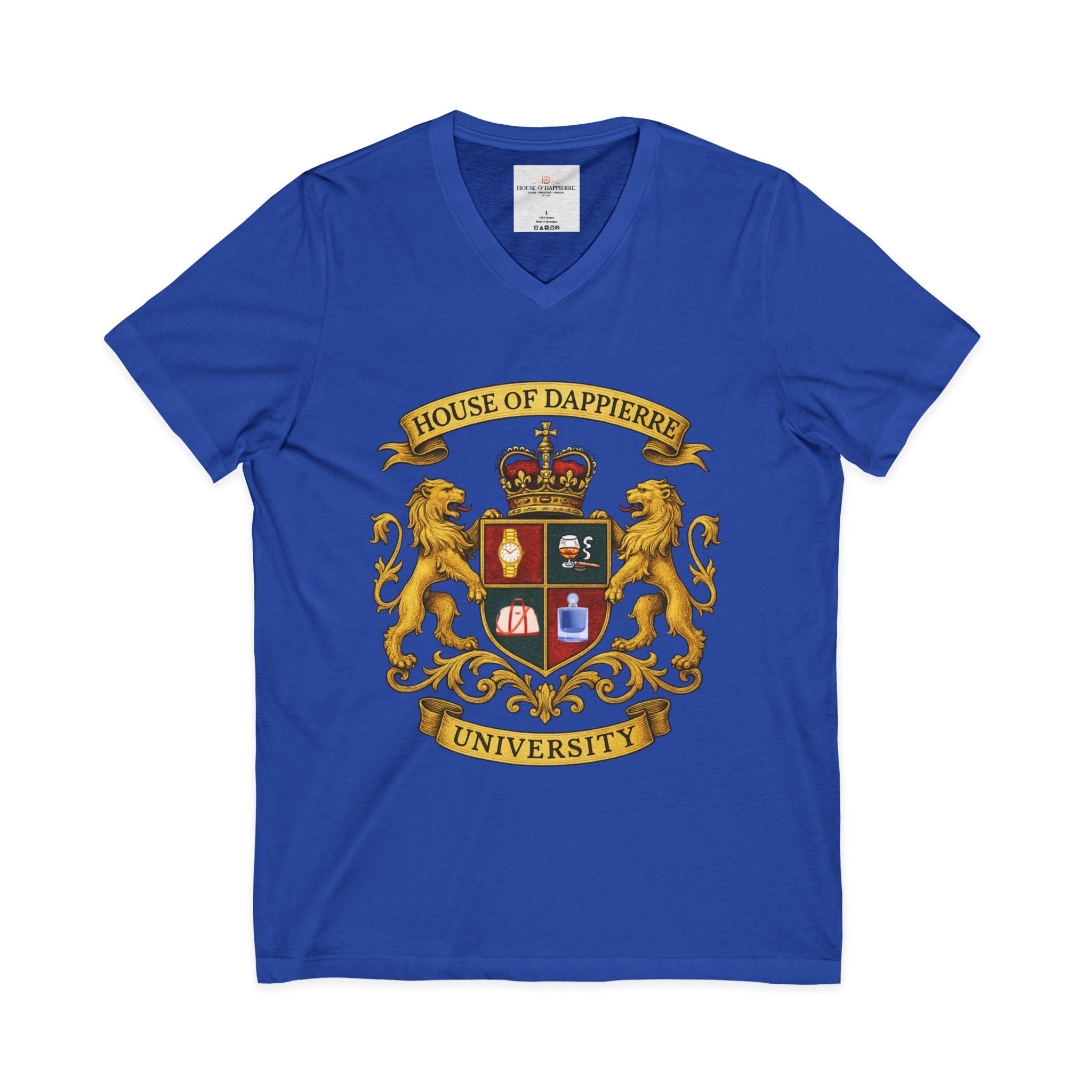 House of Dappierre University V‑Neck Tee