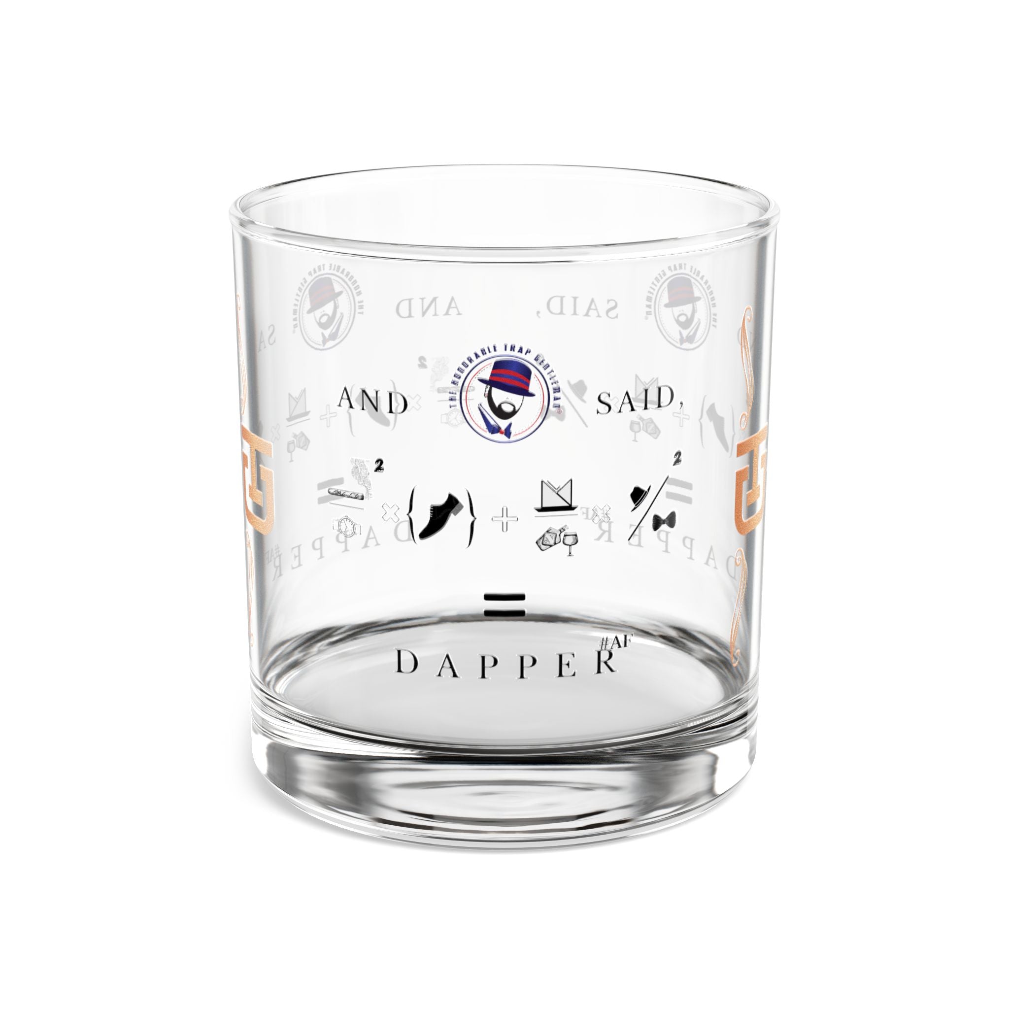House of Dappierre EVERYDAY Collection Dapper Rocks Glass | 10oz | Perfect Gift for Whiskey Lovers