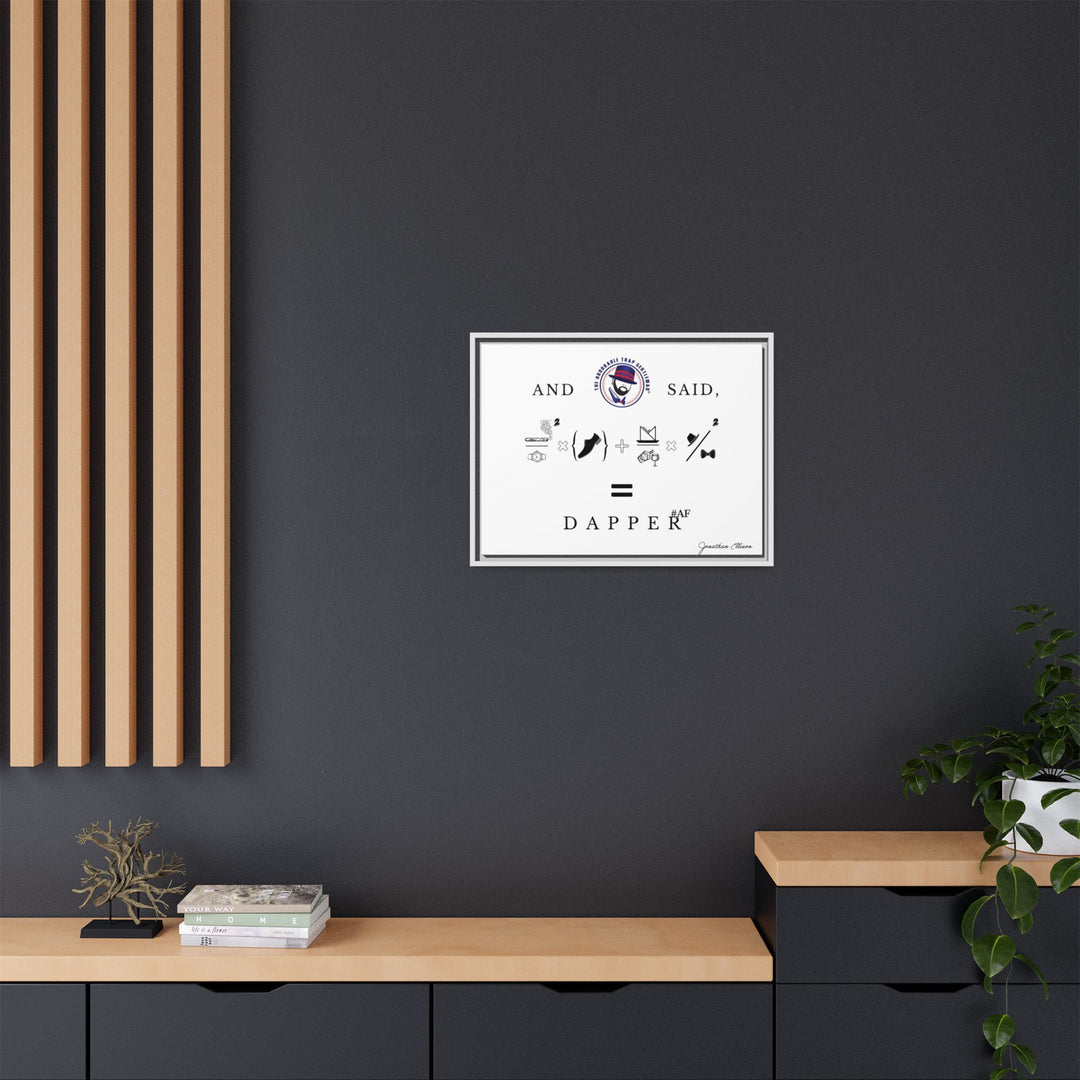 House of Dappierre #DAPPERAF Framed Matte Canvas Art