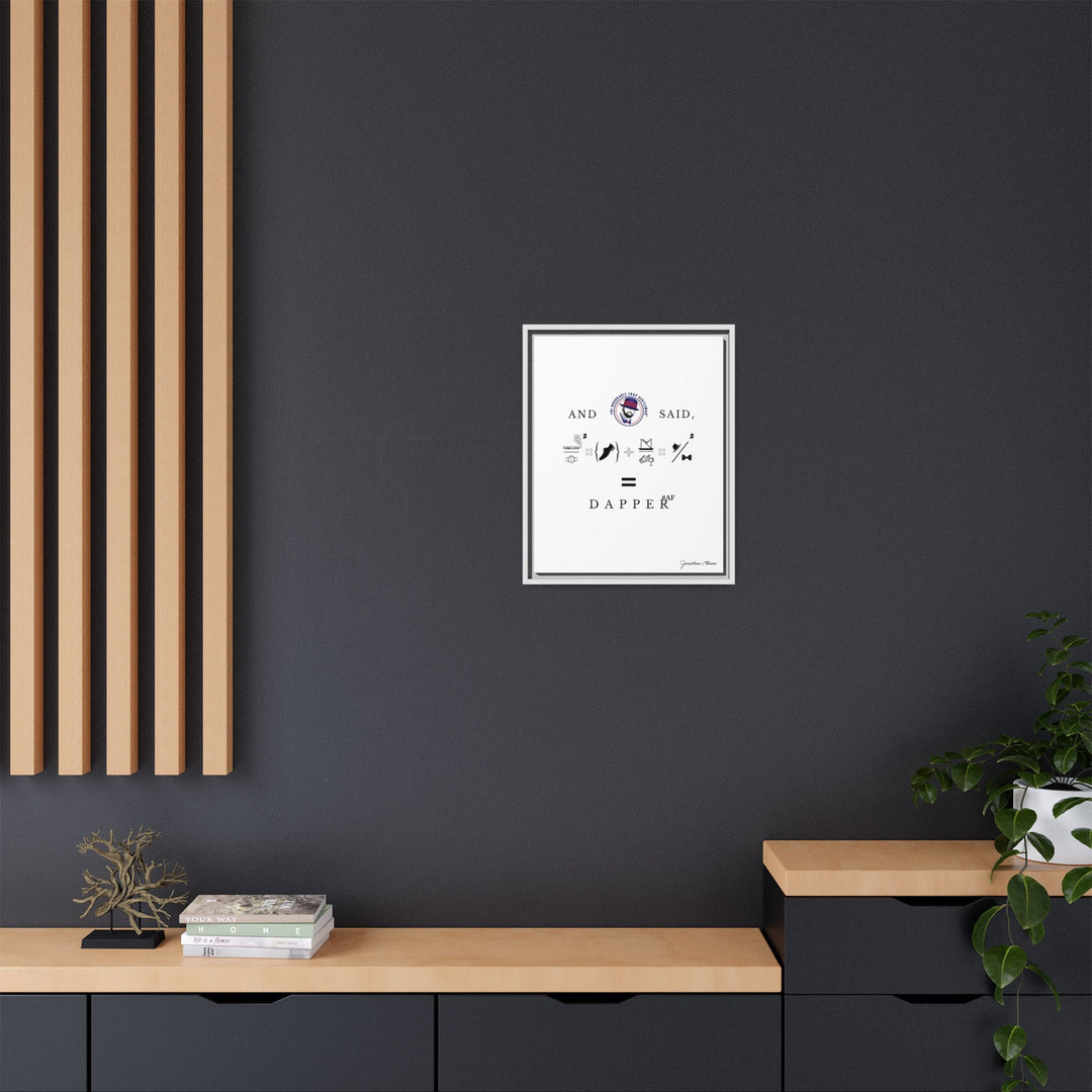 House of Dappierre #DAPPERAF Framed Matte Canvas Art