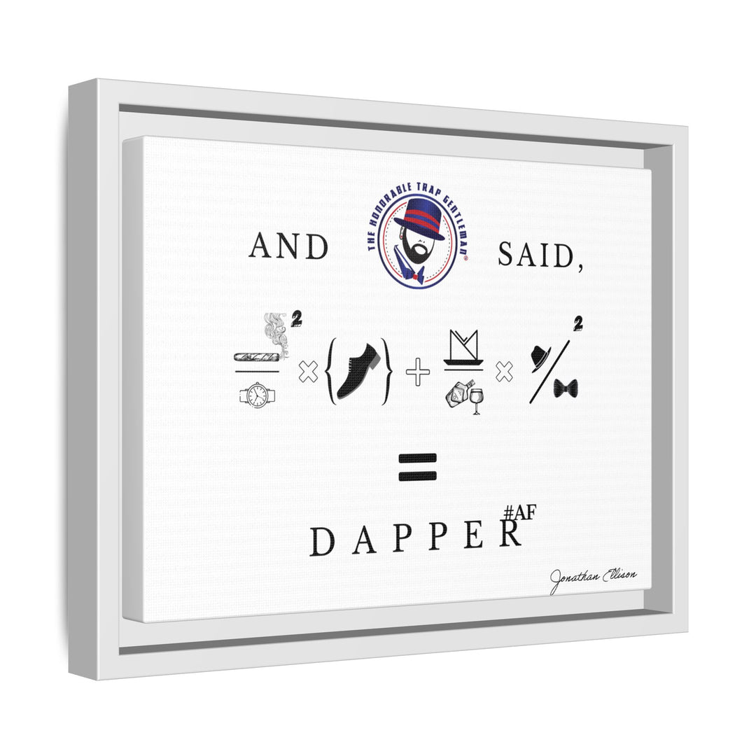 House of Dappierre #DAPPERAF Framed Matte Canvas Art