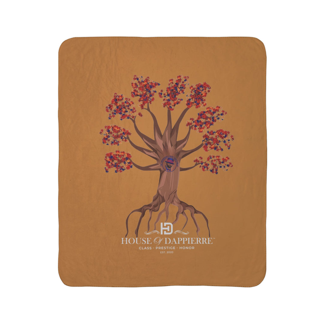 House of Dappierre HTG Tree Sherpa Blanket