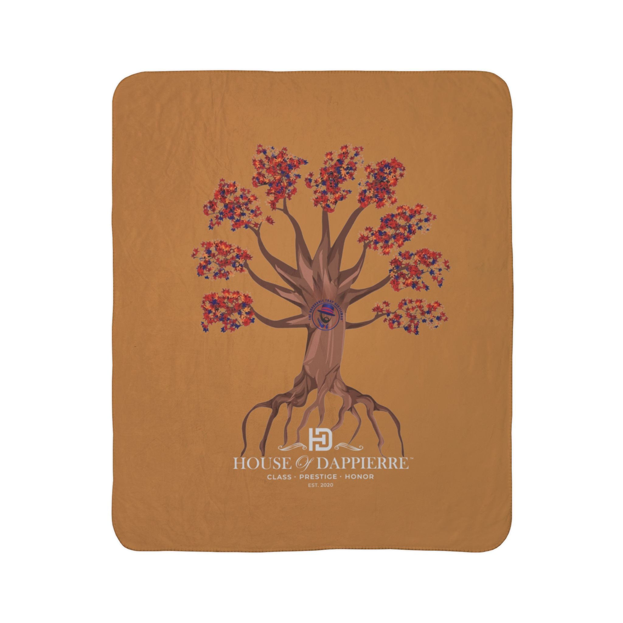House of Dappierre HTG Tree Sherpa Blanket