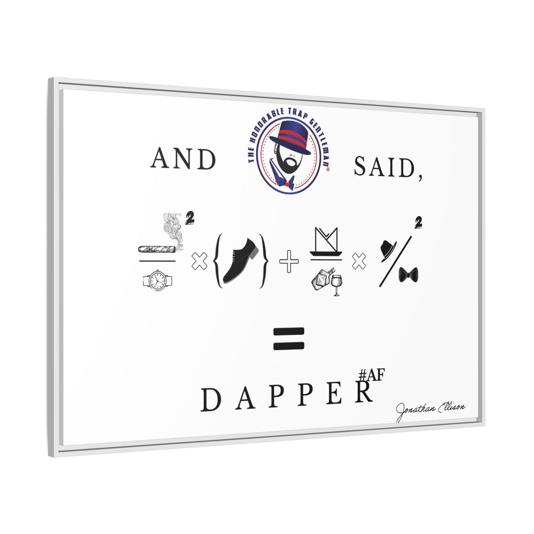 House of Dappierre #DAPPERAF Framed Matte Canvas Art