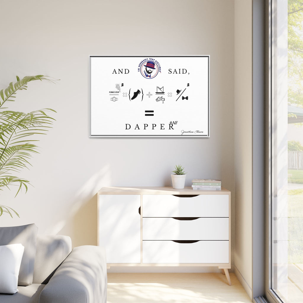 House of Dappierre #DAPPERAF Framed Matte Canvas Art