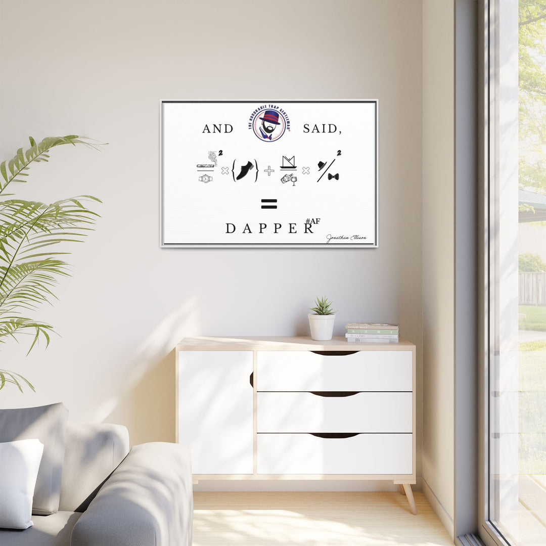 House of Dappierre #DAPPERAF Framed Matte Canvas Art