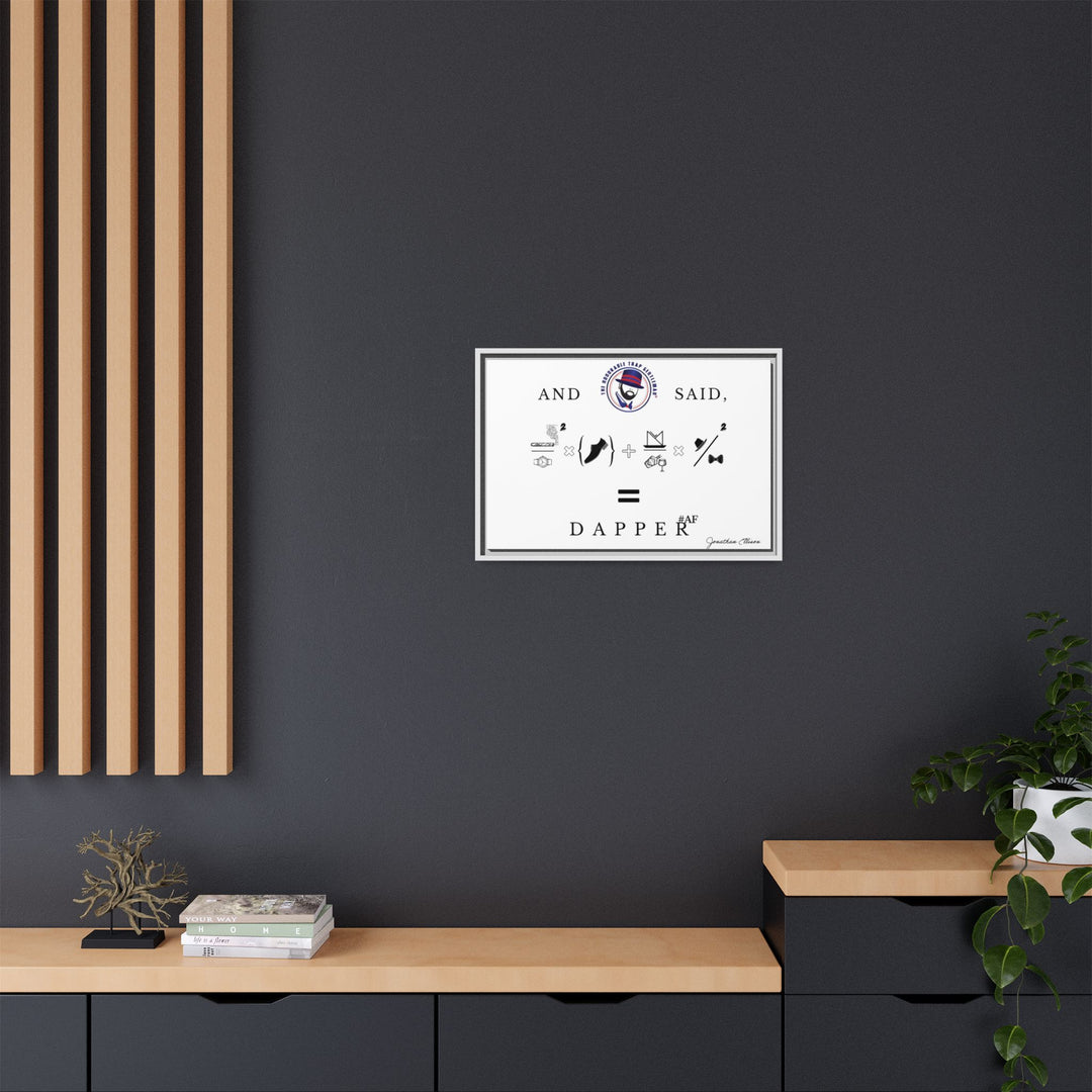 House of Dappierre #DAPPERAF Framed Matte Canvas Art