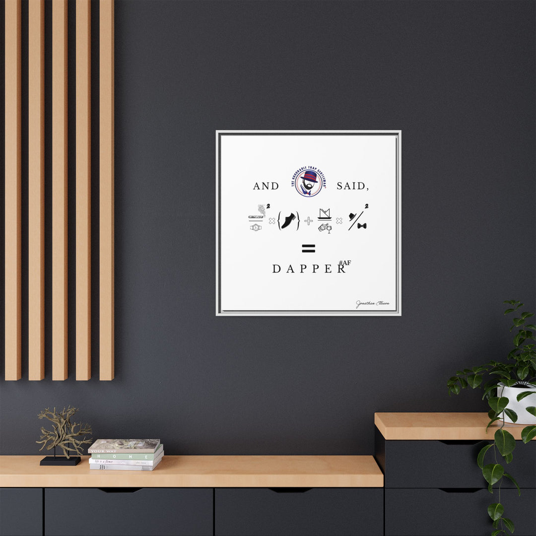 House of Dappierre #DAPPERAF Framed Matte Canvas Art