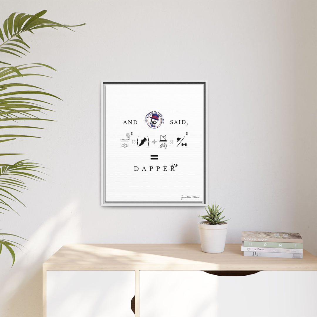House of Dappierre #DAPPERAF Framed Matte Canvas Art