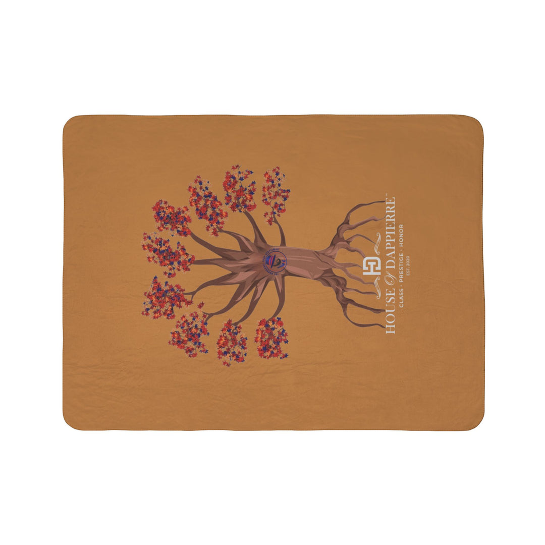 House of Dappierre HTG Tree Sherpa Blanket