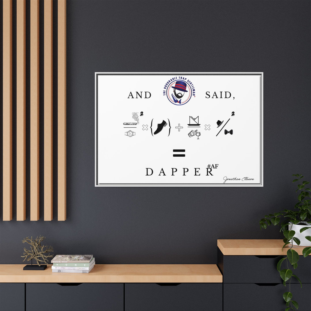 House of Dappierre #DAPPERAF Framed Matte Canvas Art