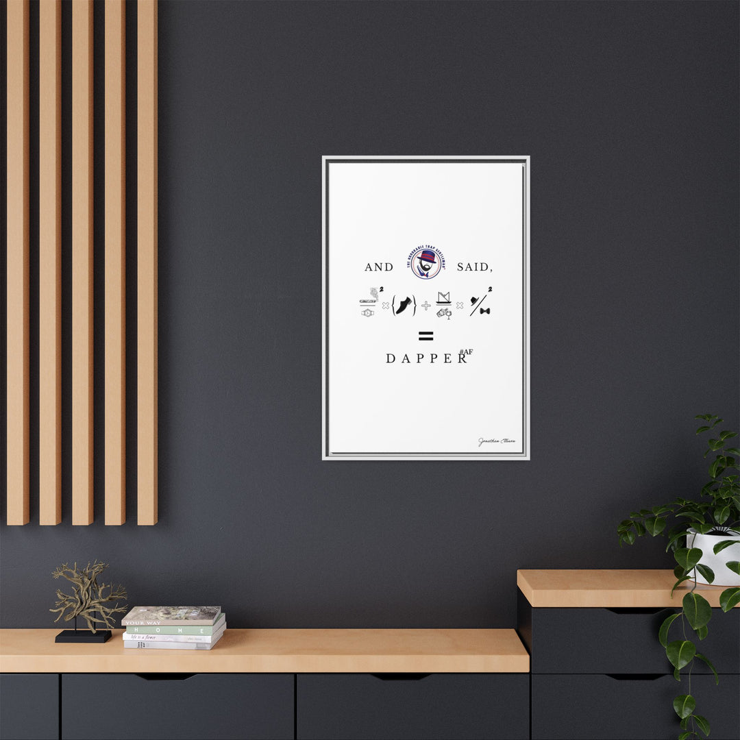House of Dappierre #DAPPERAF Framed Matte Canvas Art