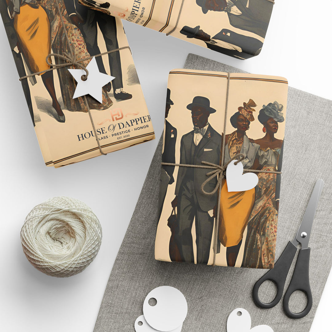 House of Dappierre EVERYDAY Abstract Marbled Gift Wrap