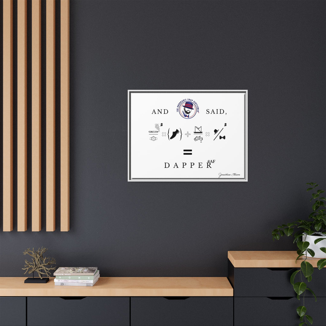 House of Dappierre #DAPPERAF Framed Matte Canvas Art