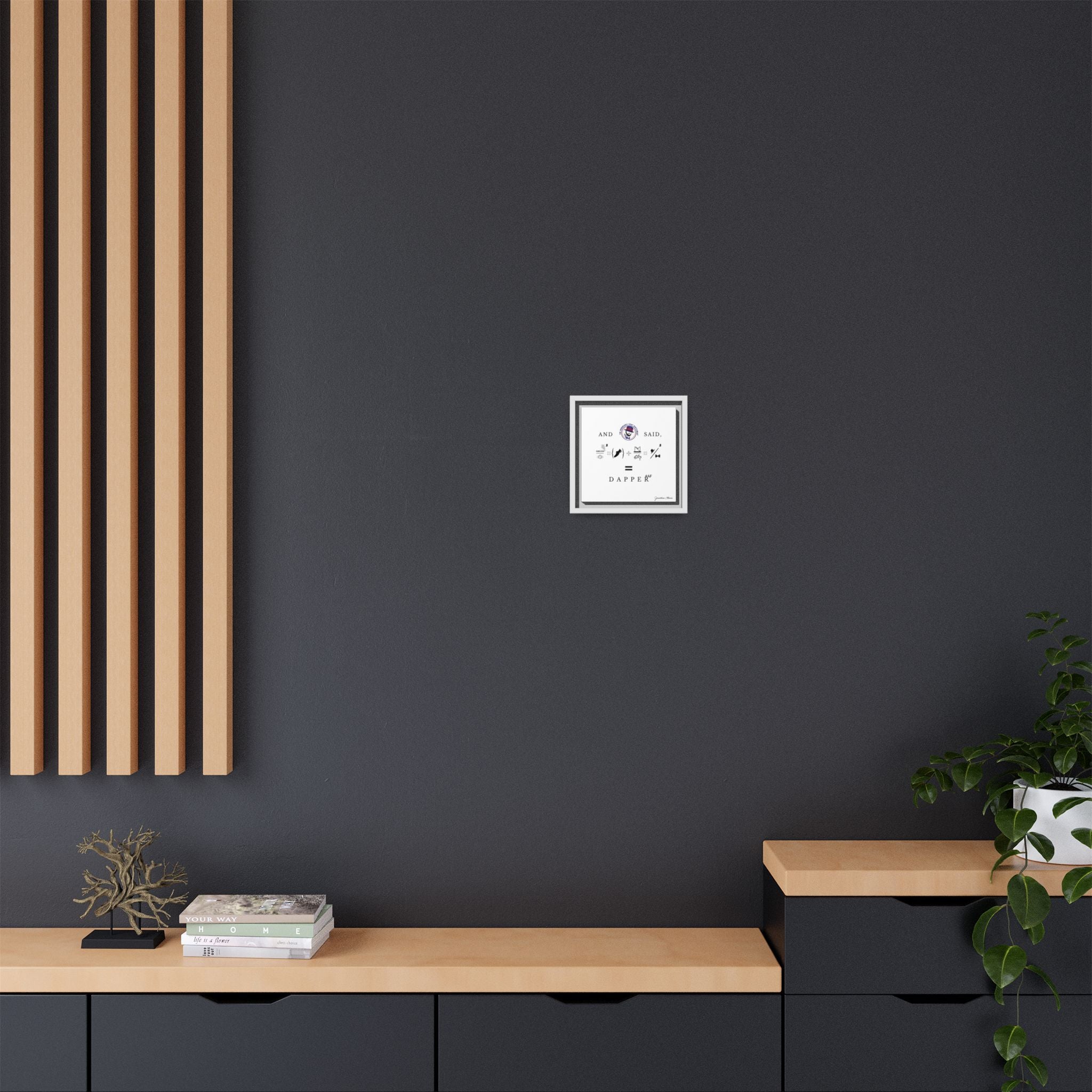 House of Dappierre #DAPPERAF Framed Matte Canvas Art