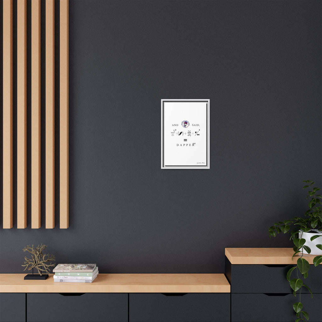 House of Dappierre #DAPPERAF Framed Matte Canvas Art