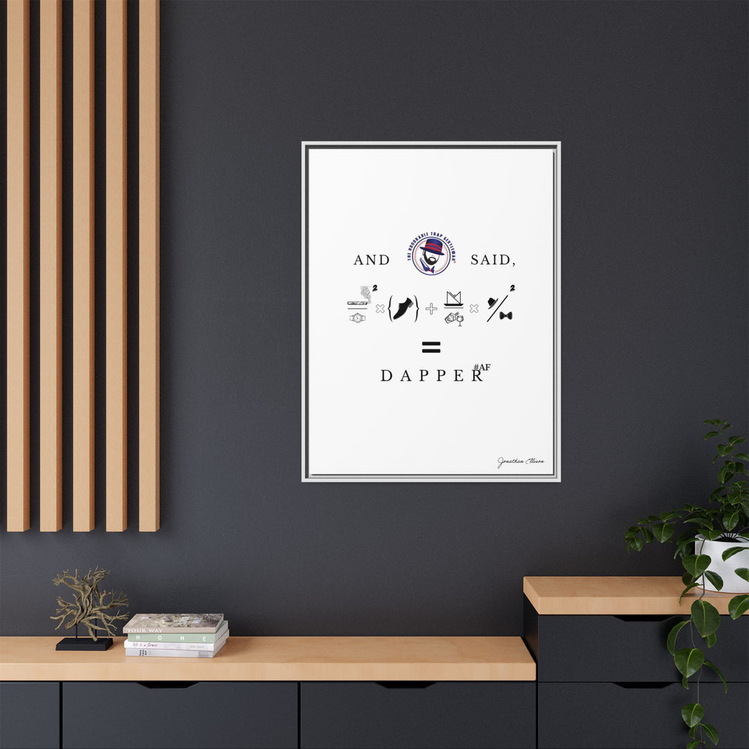 House of Dappierre #DAPPERAF Framed Matte Canvas Art