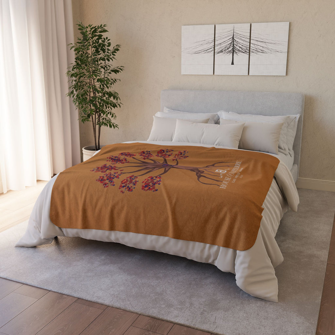 House of Dappierre HTG Tree Sherpa Blanket