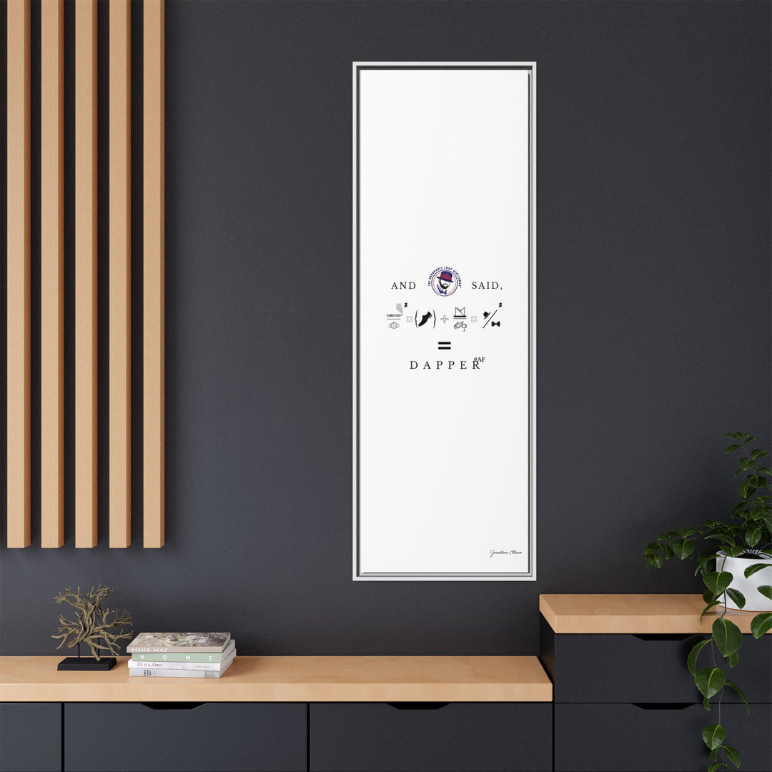 House of Dappierre #DAPPERAF Framed Matte Canvas Art