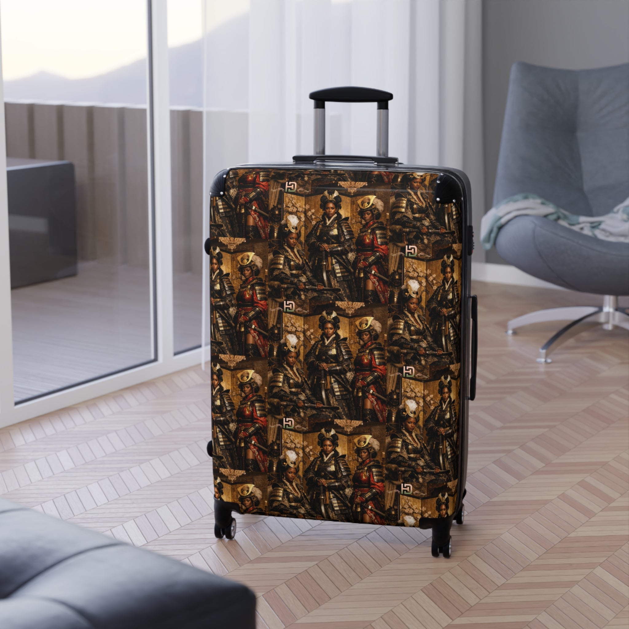 House of Dappierre EVERYDAY Collection Black Samurai Suitcase