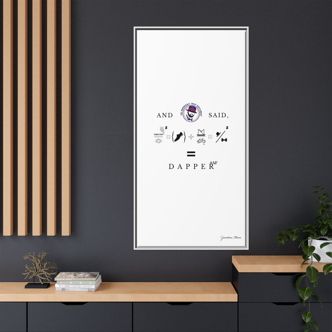 House of Dappierre #DAPPERAF Framed Matte Canvas Art