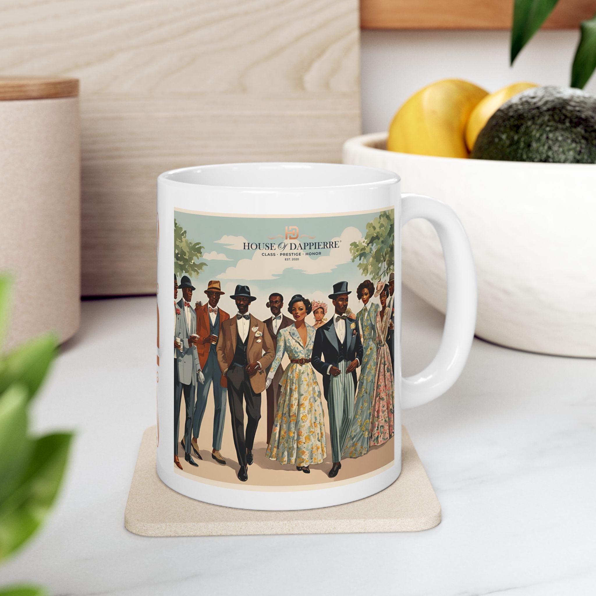 House of Dappierre EVERYDAY Collection Vintage-Inspired Ceramic Mug