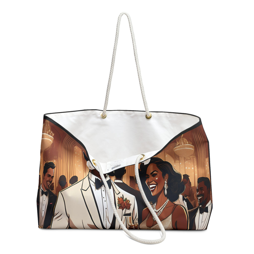 House of Dappierre Elegant Black-Tie Weekender Bag