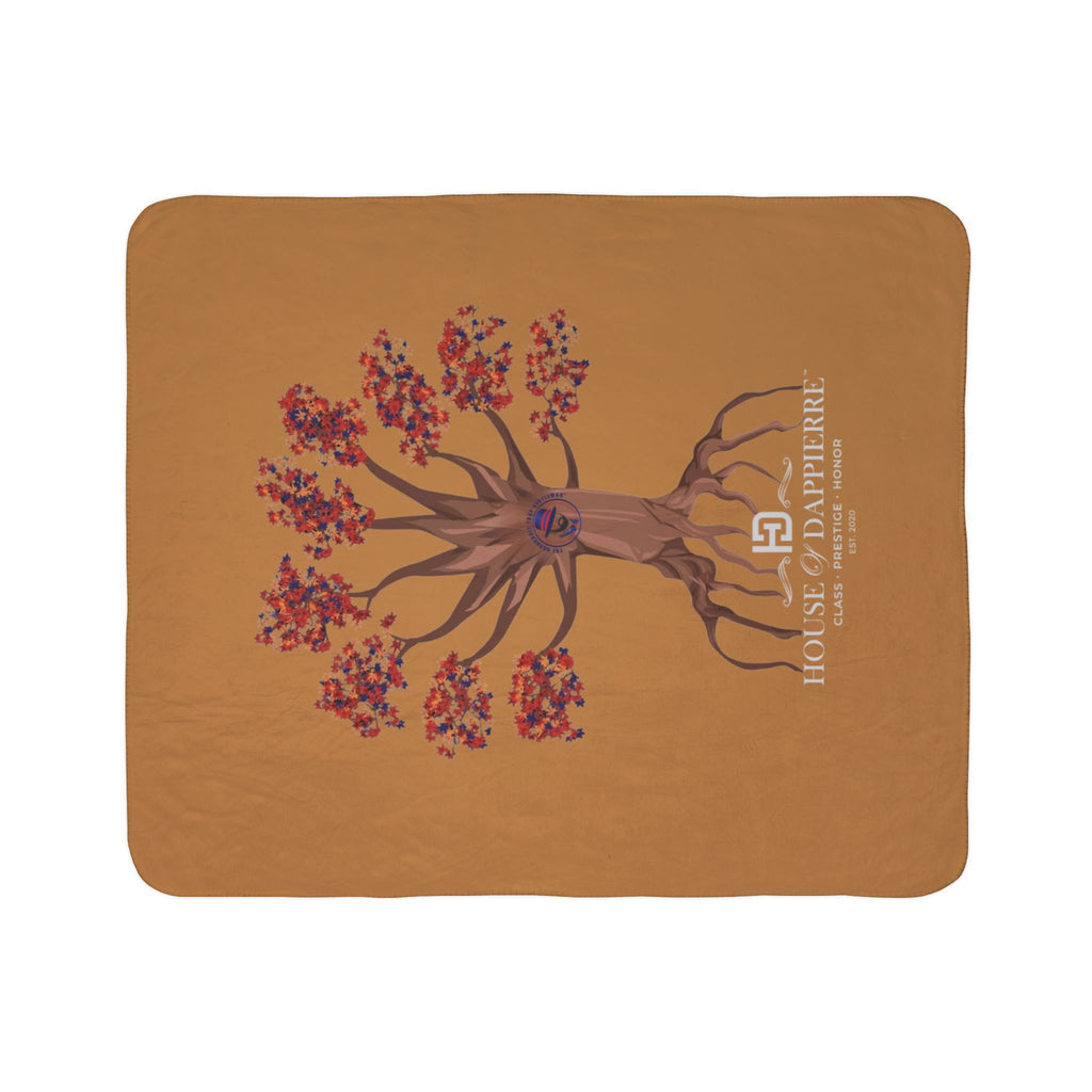 House of Dappierre HTG Tree Sherpa Blanket