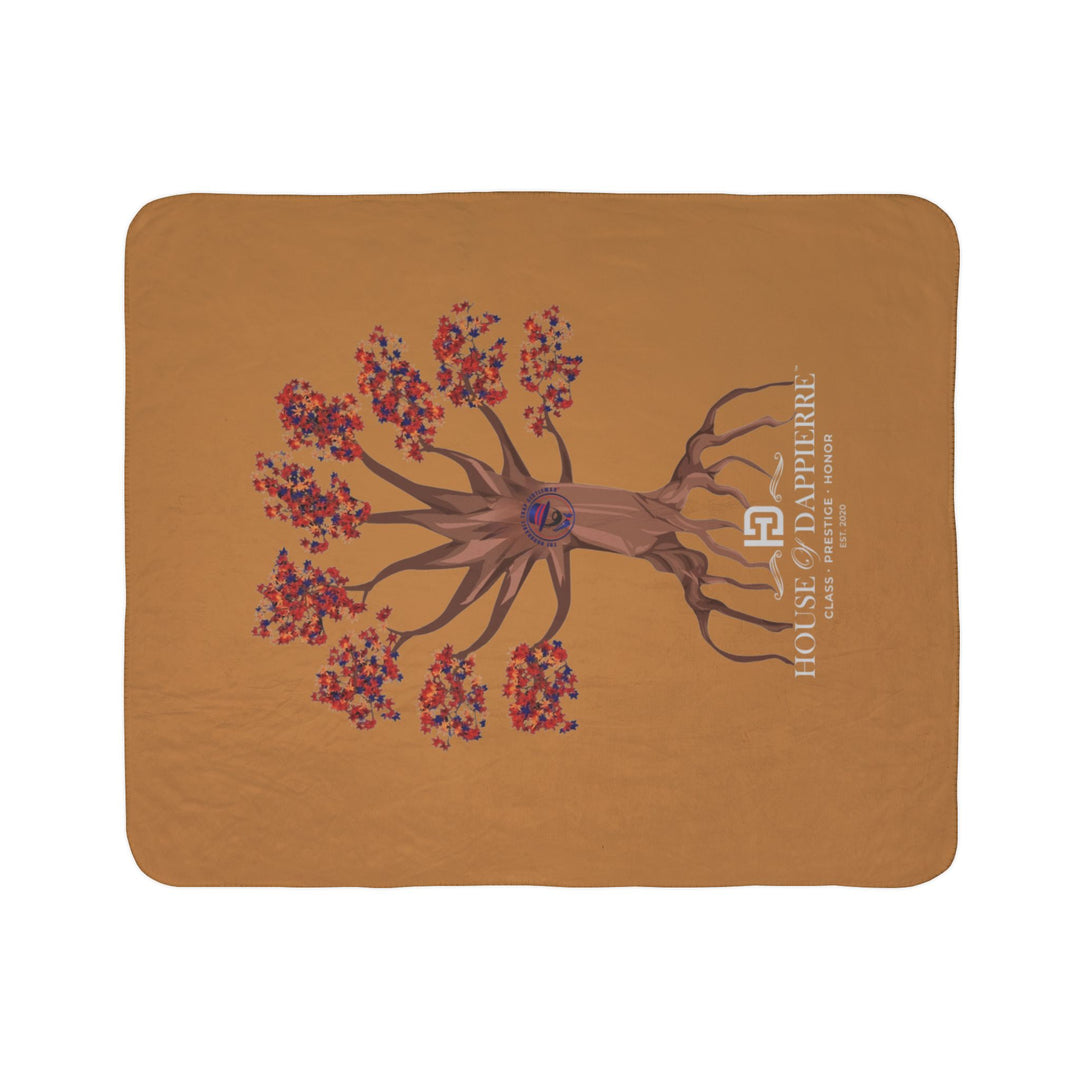 House of Dappierre HTG Tree Sherpa Blanket