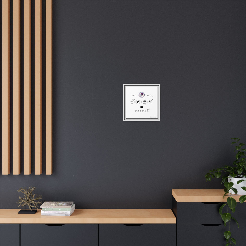 House of Dappierre #DAPPERAF Framed Matte Canvas Art