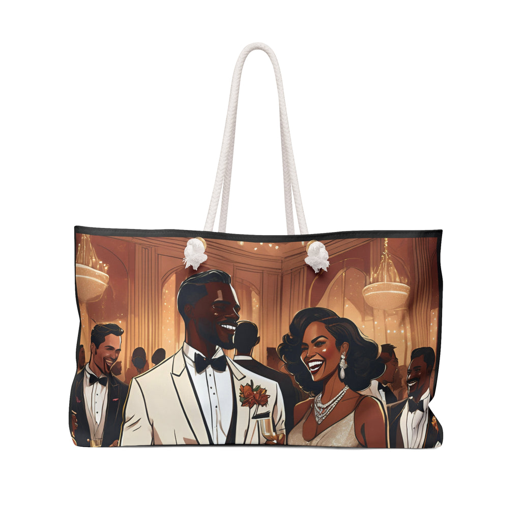 House of Dappierre Elegant Black-Tie Weekender Bag