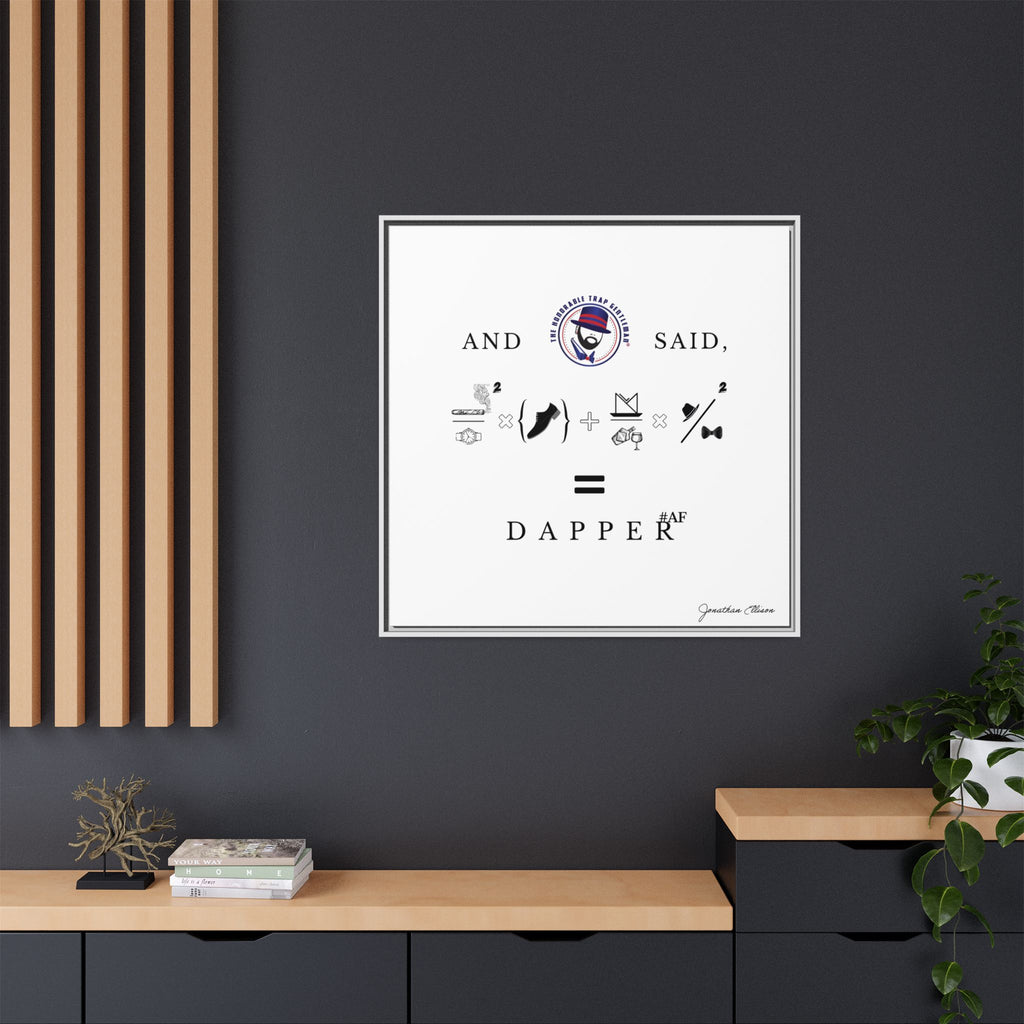 House of Dappierre #DAPPERAF Framed Matte Canvas Art