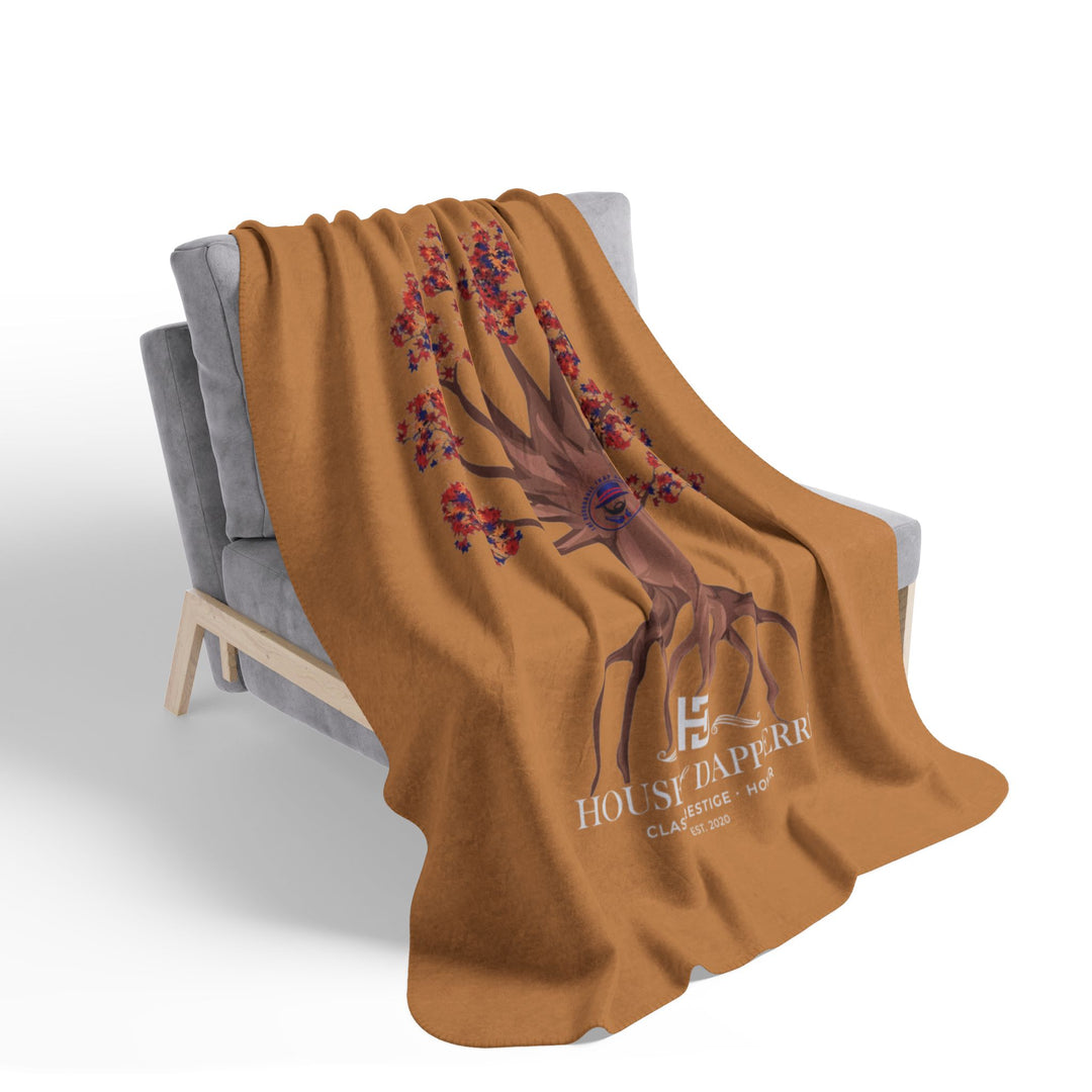 House of Dappierre HTG Tree Sherpa Blanket